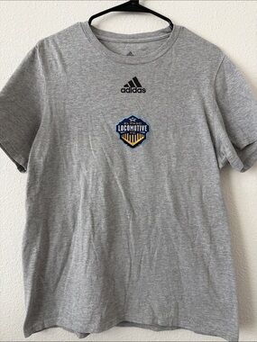 adidas Grey El Paso Locomotive Crest Tee